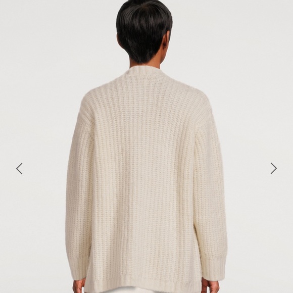 Bare Knitwear Harbour Alpaca-Blend Cardigan- Grey - Picture 3 of 9